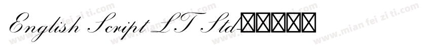 English Script LT Std字体转换
